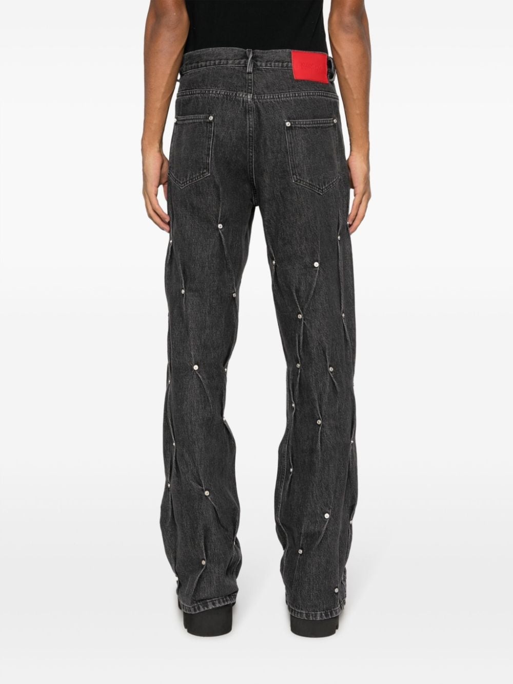 Multi-Rivet straight-leg jeans - 4