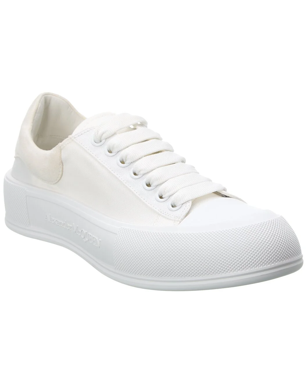 Alexander McQueen Deck Plimsoll Canvas & Suede Sneaker - 1