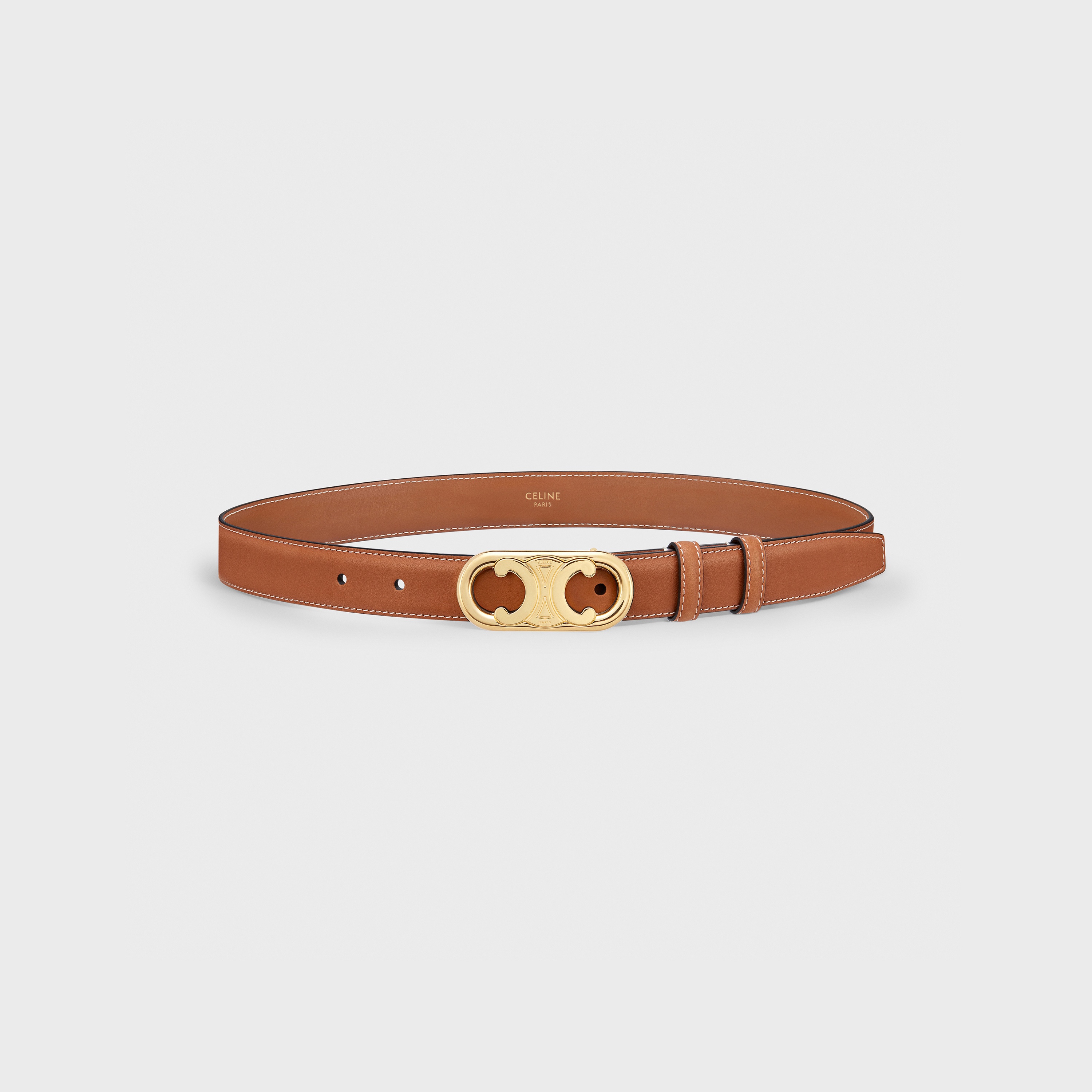MEDIUM MAILLON TRIOMPHE BELT in Natural Calfskin - 3