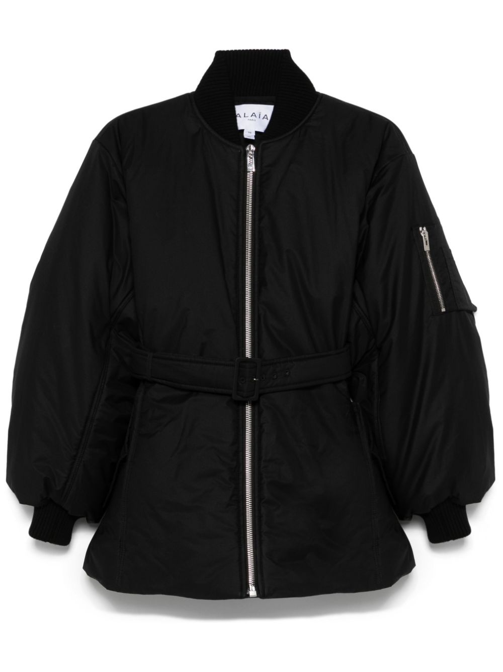 belted bomber jacket - 1