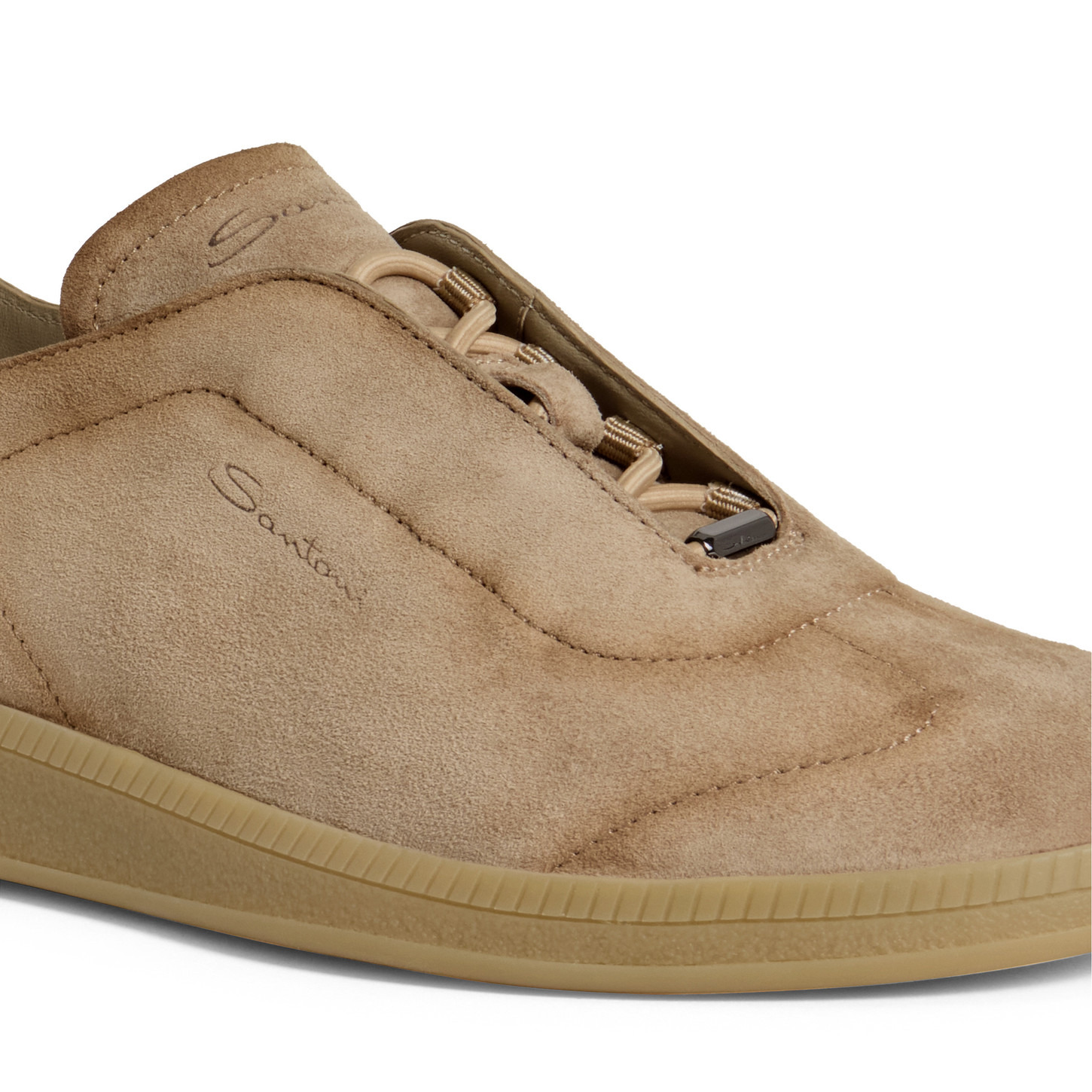 Women's light brown suede sneaker - 6
