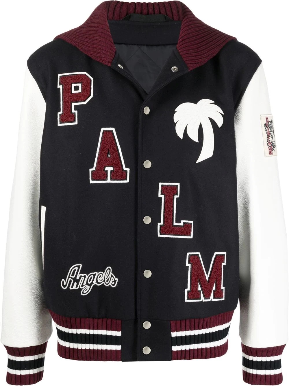 logo-patch varsity jacket - 1