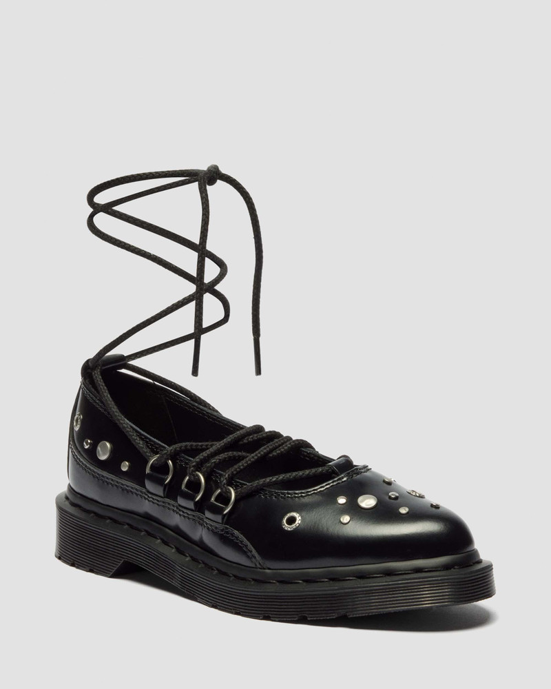 ELPHIE II Studded Buttero Leather Ballet Flats 5