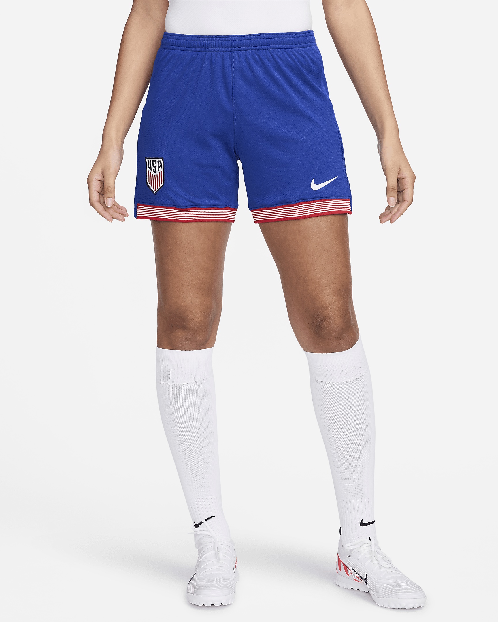 USMNT 2024 Stadium Home Nike Women's Dri-FIT Soccer Replica Shorts - 1