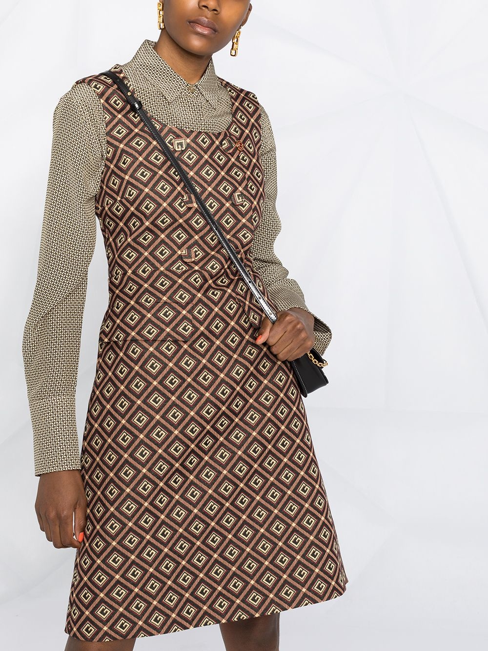 square G jacquard dress - 5