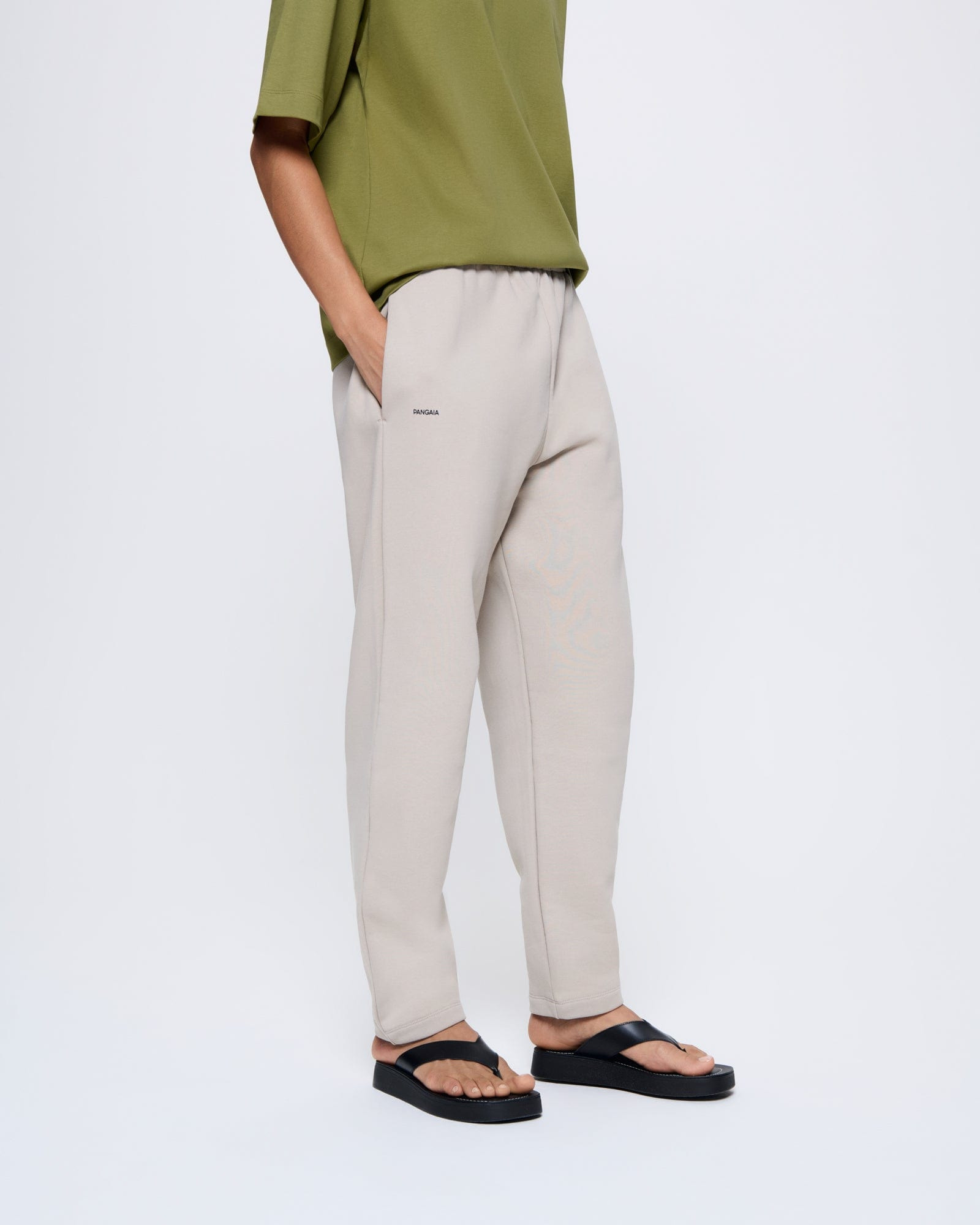 Womens DNA Barrel-Leg Track Pants - Stone - 3