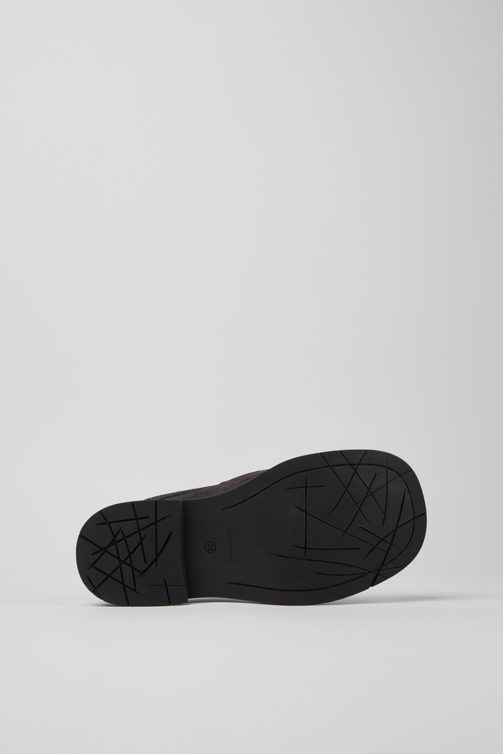 Gray Nubuck Slide Loafers - 5