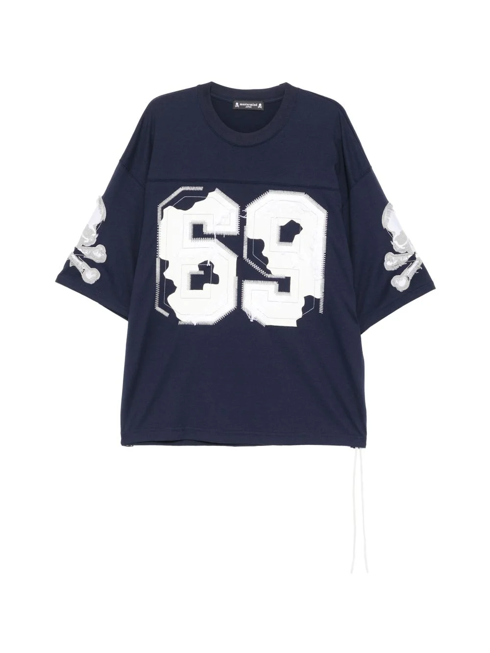 number skull graphic T-shirt - 1