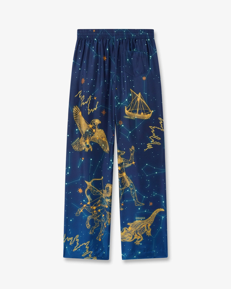 Blue Astrology Silk Twill Trousers | Casablanca Paris 7