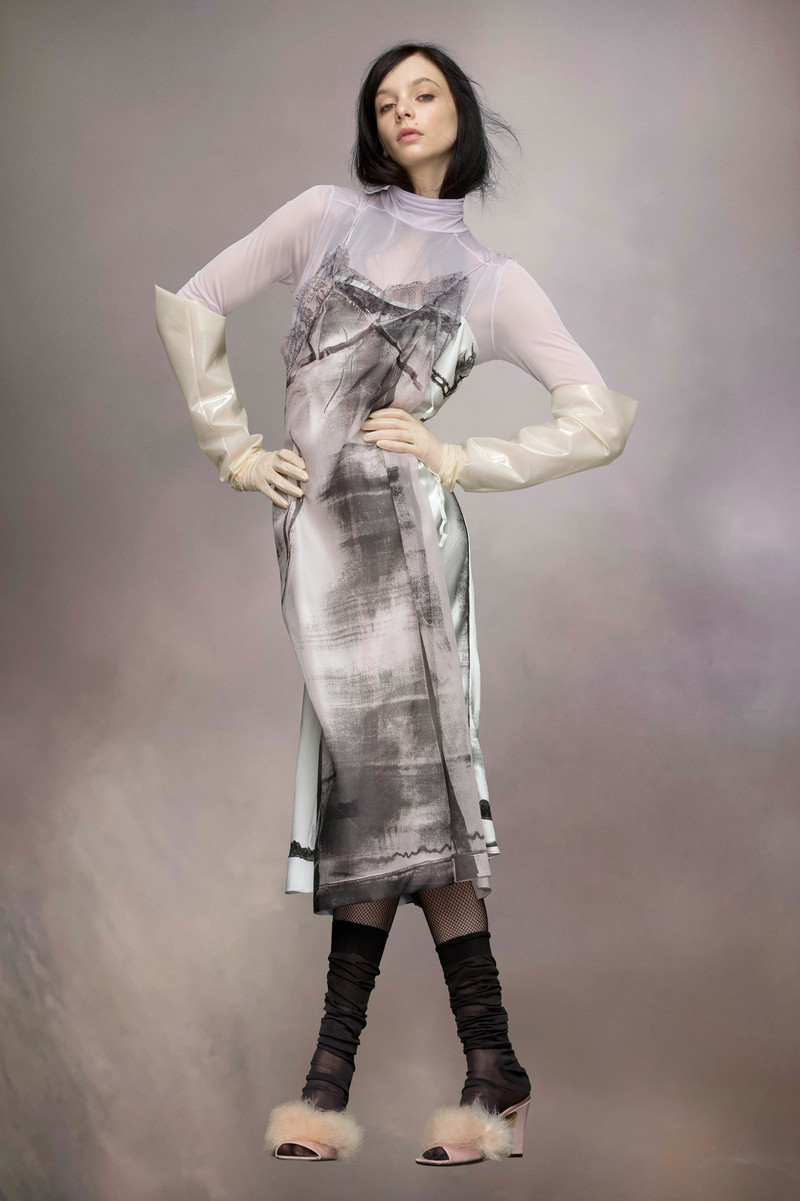 Maison Margiela Freeze-frame midi dress outlook