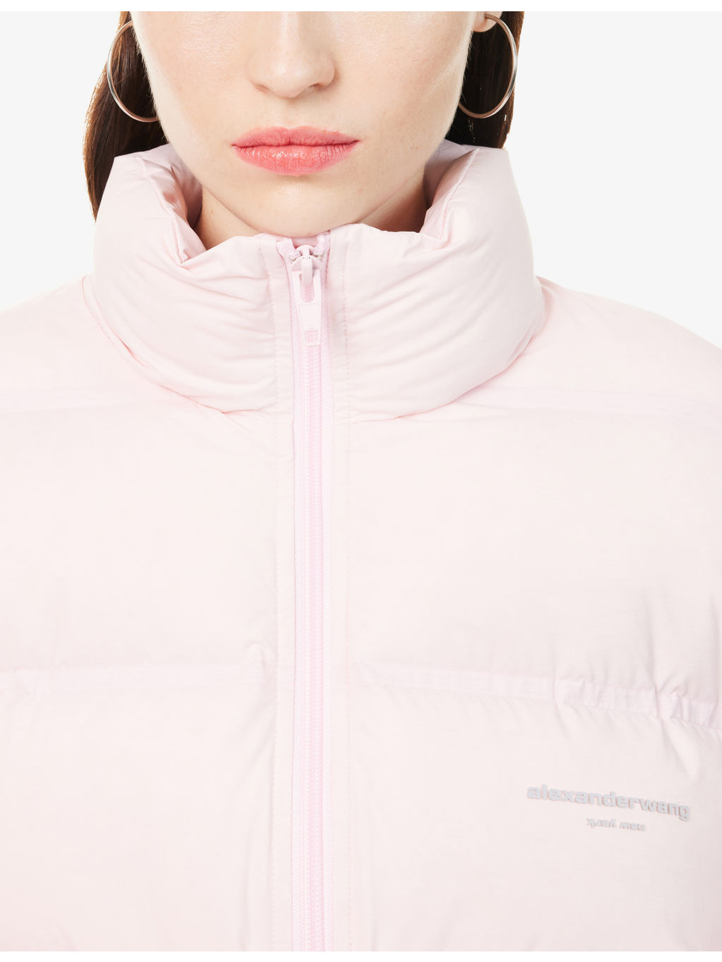 Reflective-Logo Cropped Stretch-Woven Down Jacket - 5