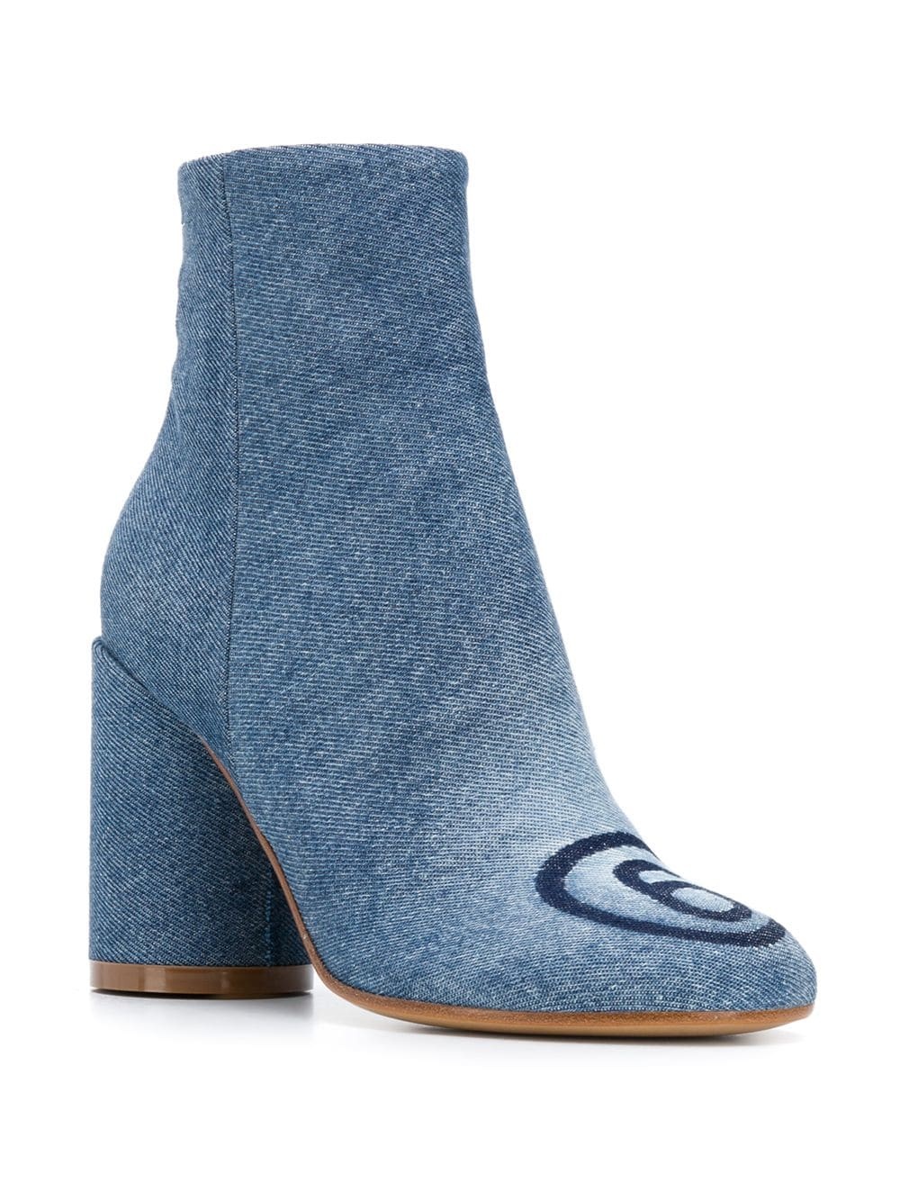 contrasting logo detail ankle boots - 2