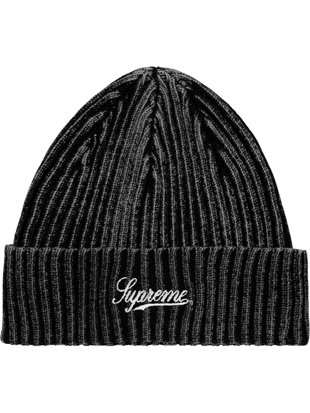 bleached rib beanie - 1