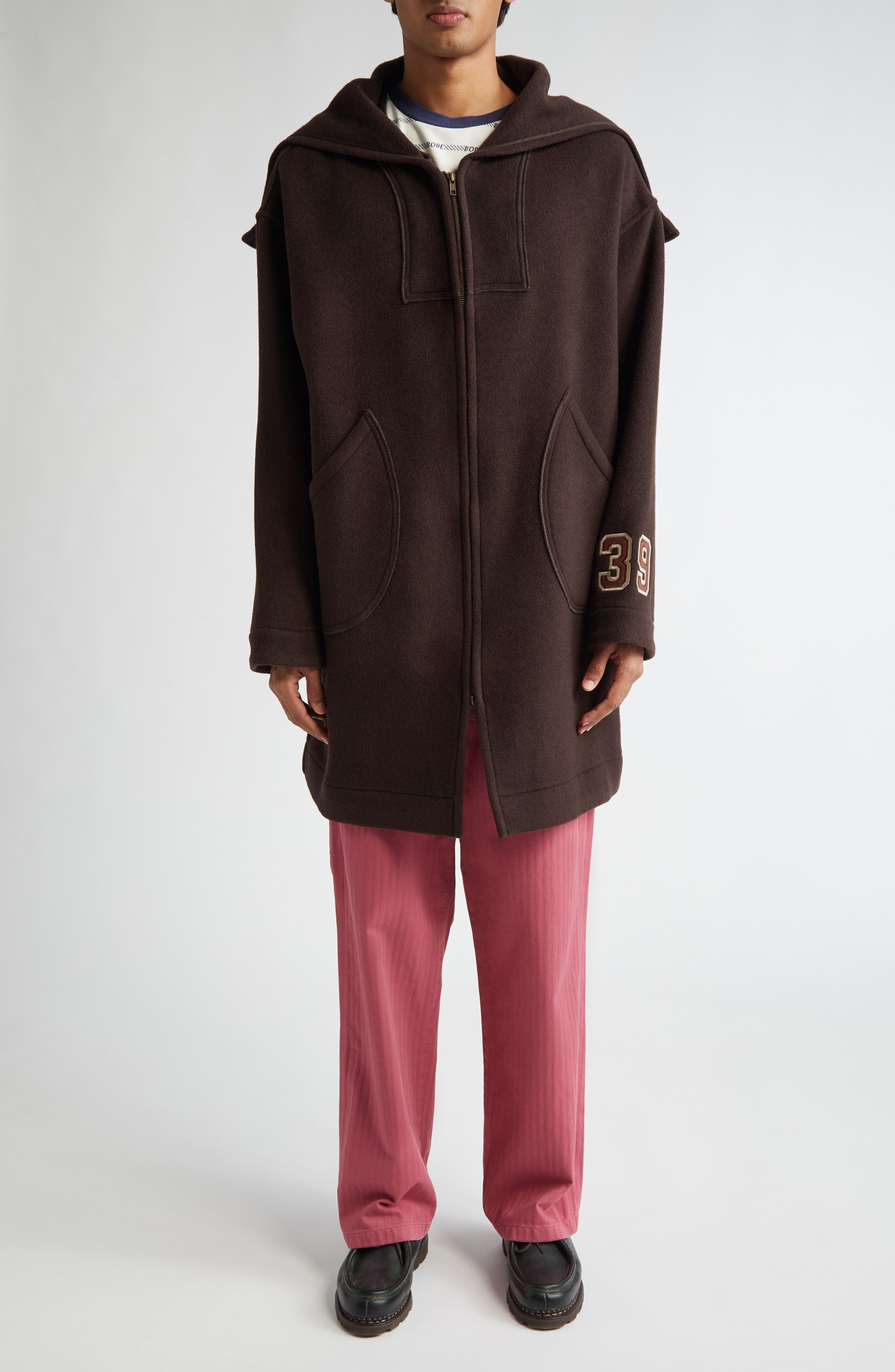 Bode Knolly Brook Twill Trousers in Pink at Nordstrom - 2