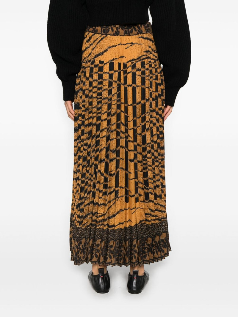 pleated patterned skirt 4