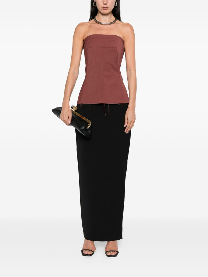 Rick Owens seam-detail raw-cut top outlook