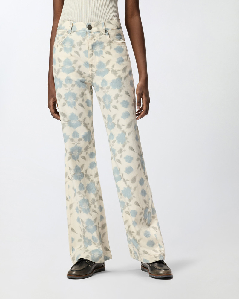 WIDE-LEG TROUSERS WITH COTTAGE FLOWER PRINT 4