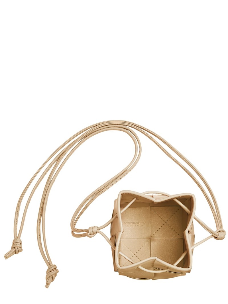 Mini Cassette leather bucket bag - 3