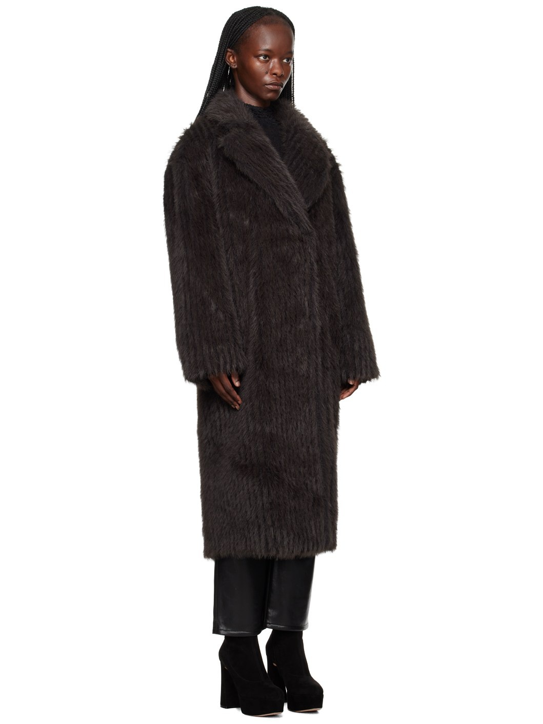 Brown Genevieve Faux-Fur Coat - 2