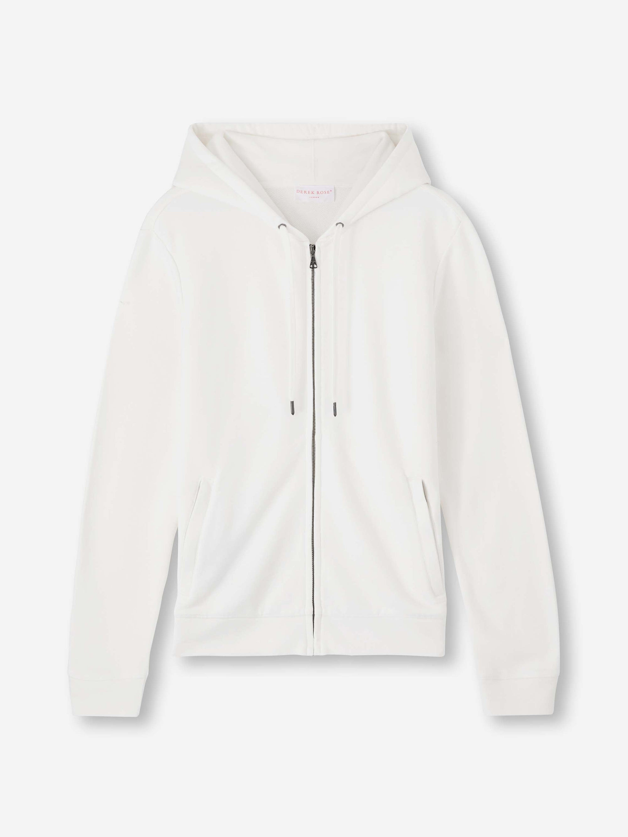 Men's Hoodie Quinn Cotton Modal White - 2