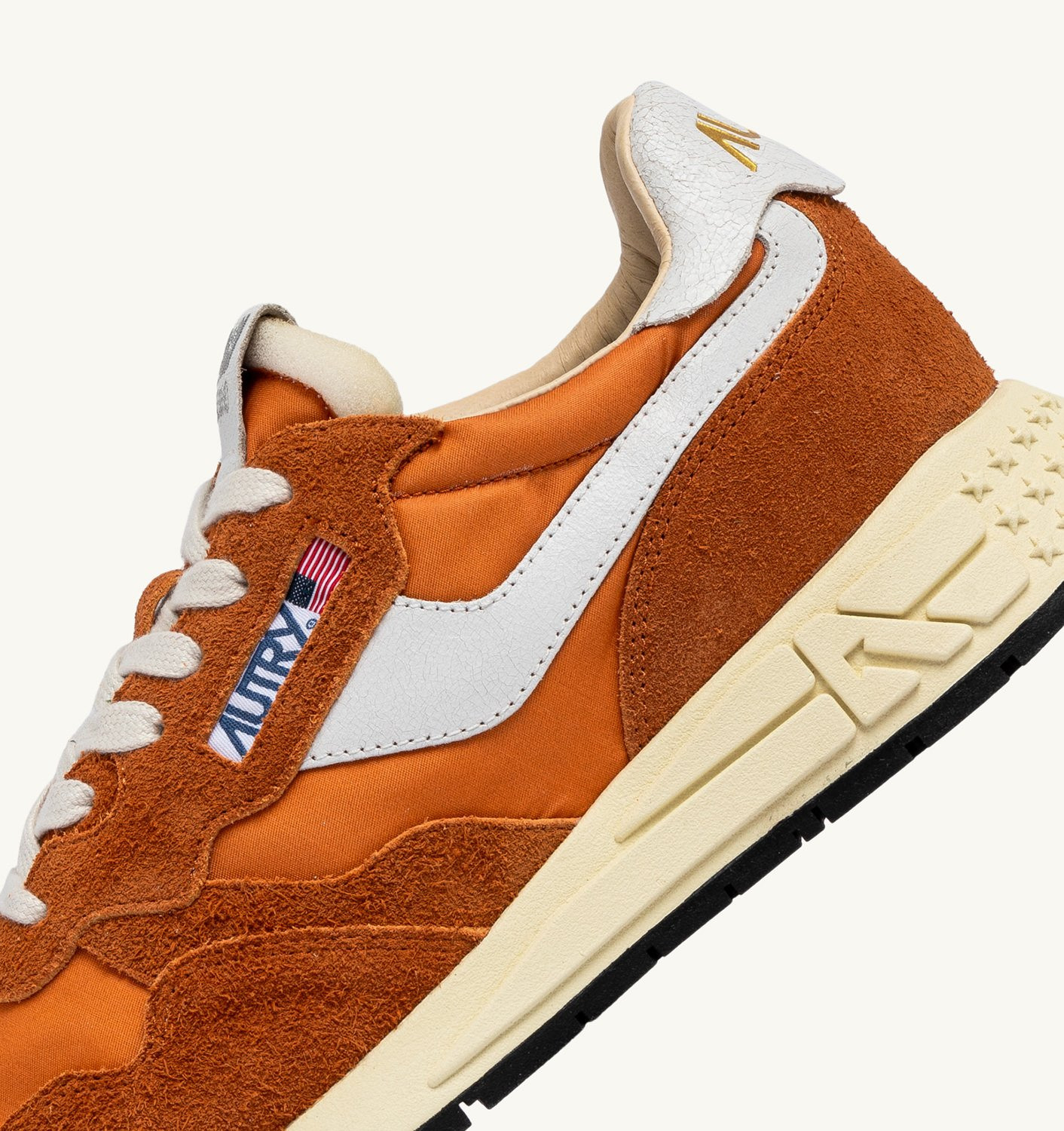 REELWIND LOW SNEAKERS IN AMBERGLOW NYLON AND SUEDE - 6