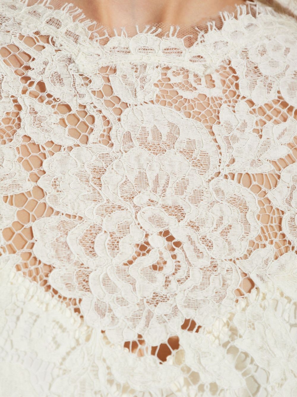 floral-lace midi dress - 5