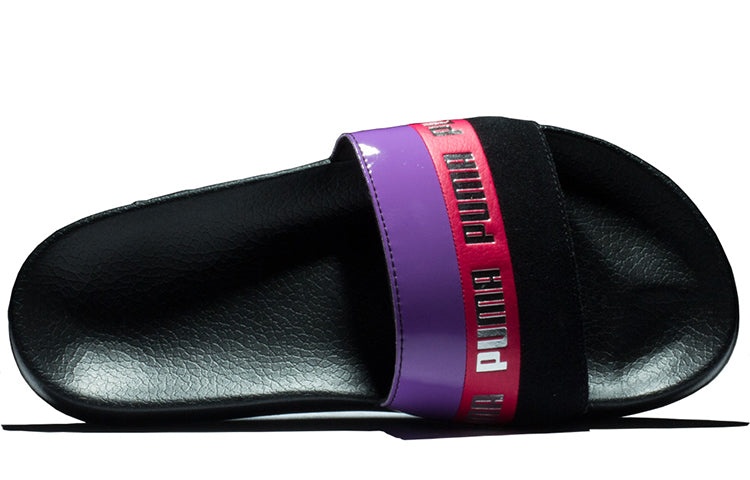 (WMNS) PUMA Damen Sandale Leadcat Remix Slide Black/Purple 370694-01 - 4