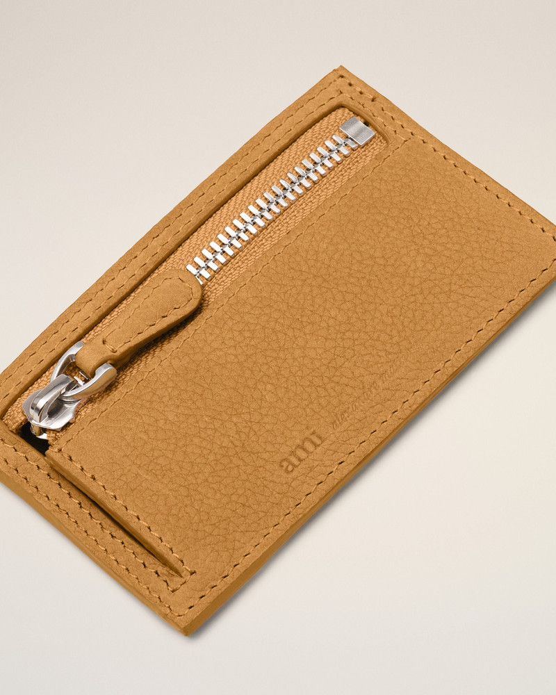 YELLOW COW LEATHER CARROUSEL ZIPPED CARD HOLDER 3