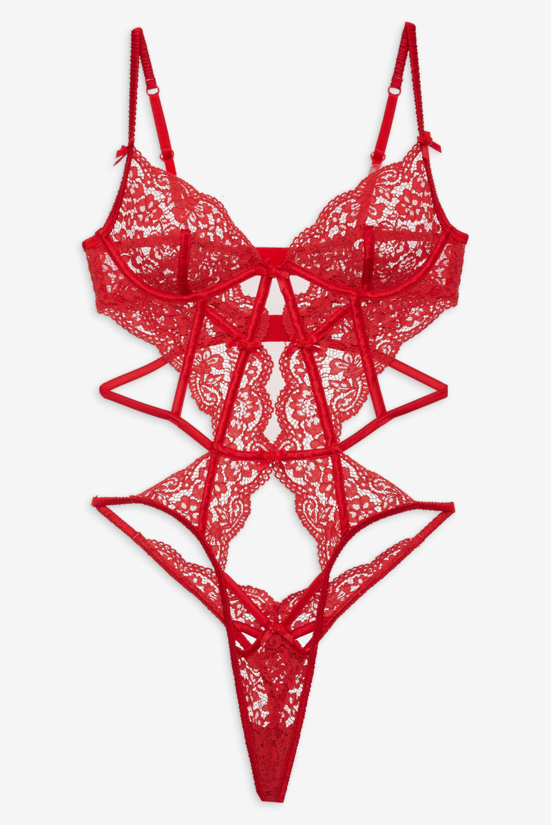 Creamsicle Lace Bodysuit 1