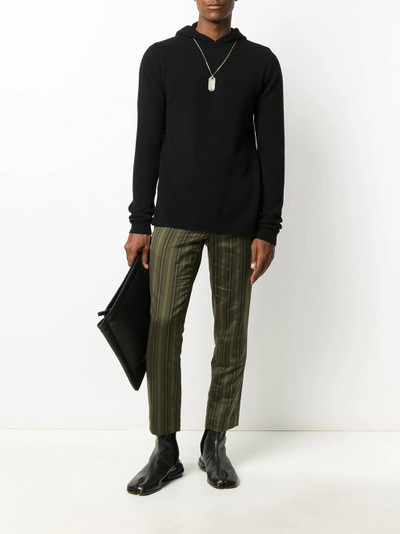 Rick Owens hooded cashmere sweater outlook