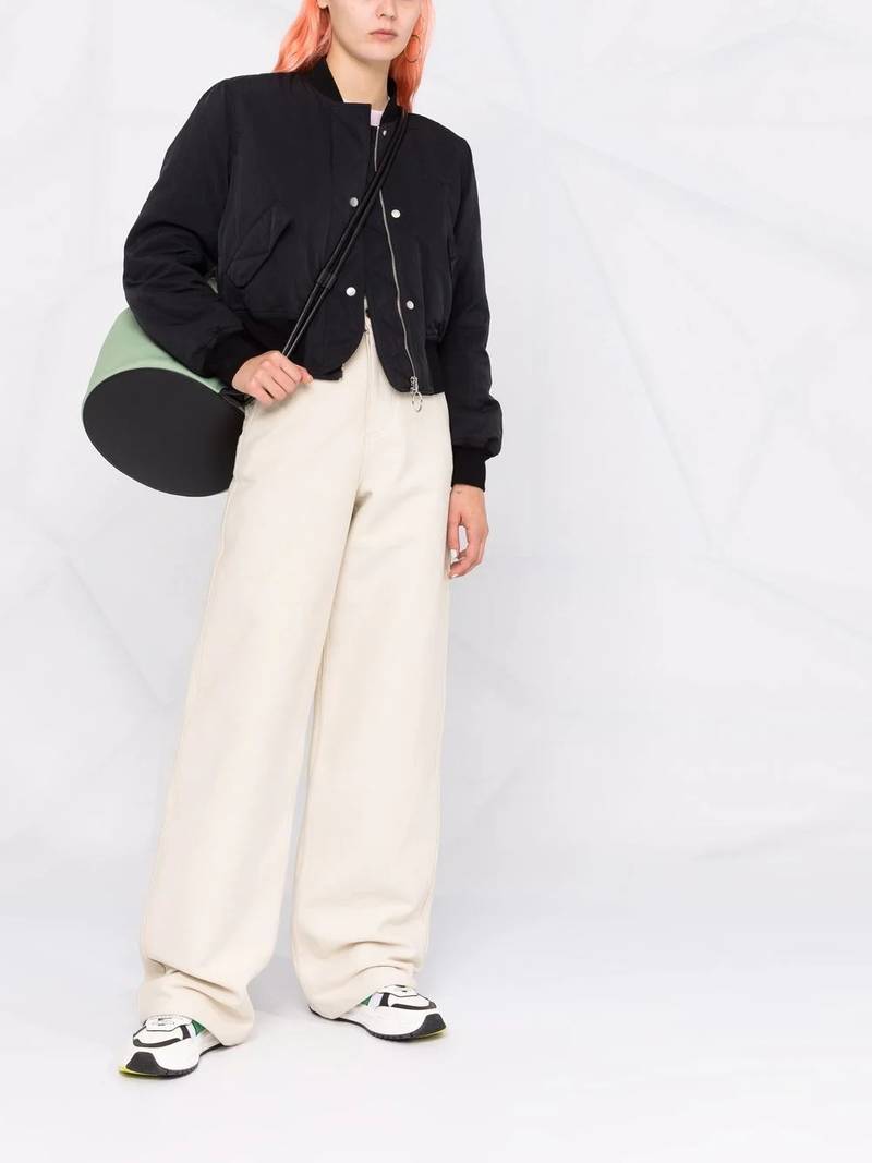 Off-White embroidered logo bomber jacket outlook