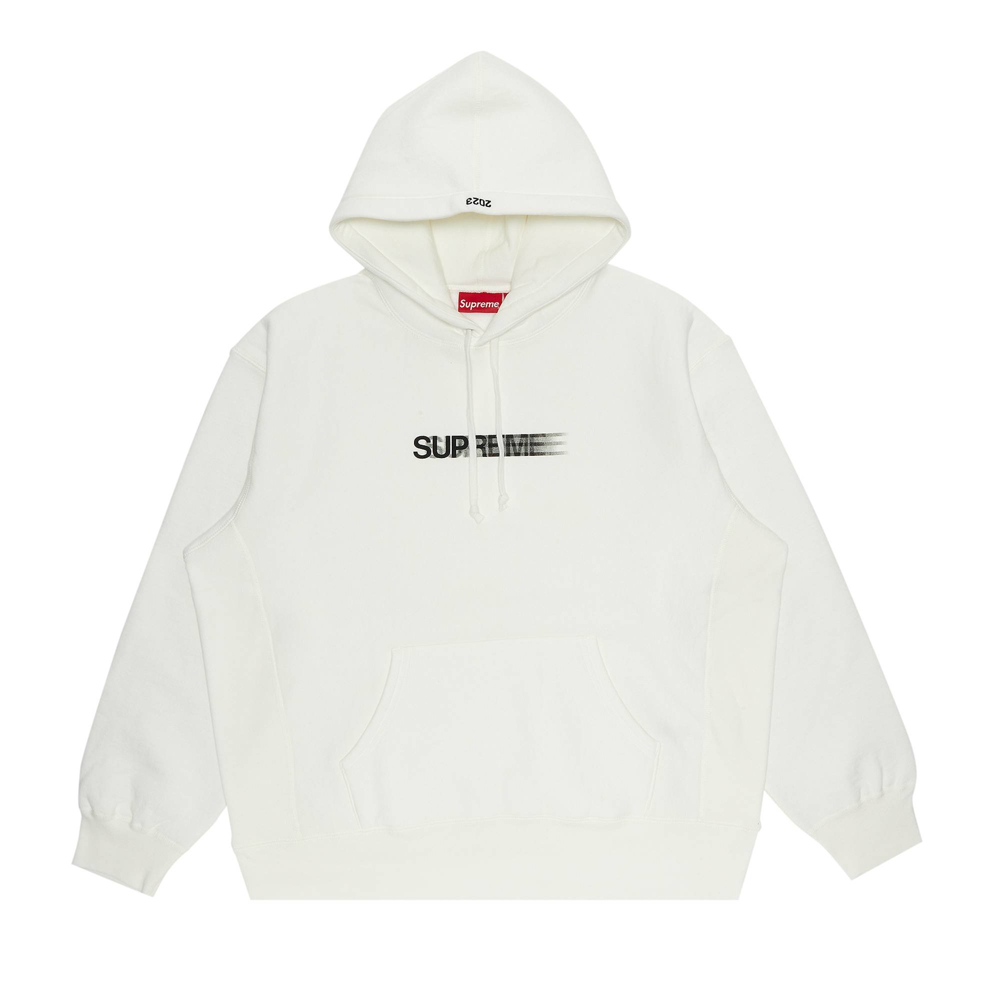 Supreme Motion Logo Hooded Sweatshirt 'White' - 1
