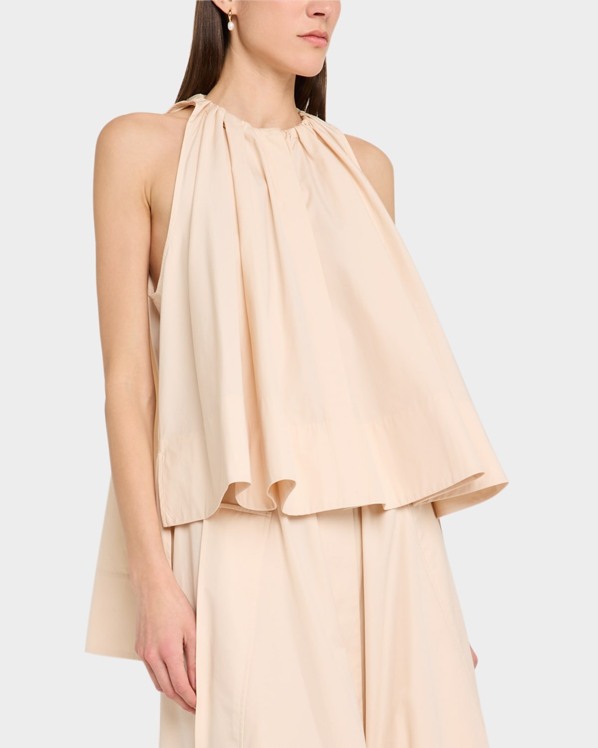 Gathered High-Low Tunic Shirt - 4
