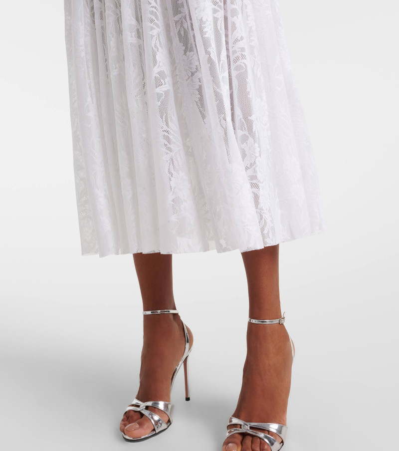 Semi-sheer lace slip dress 5