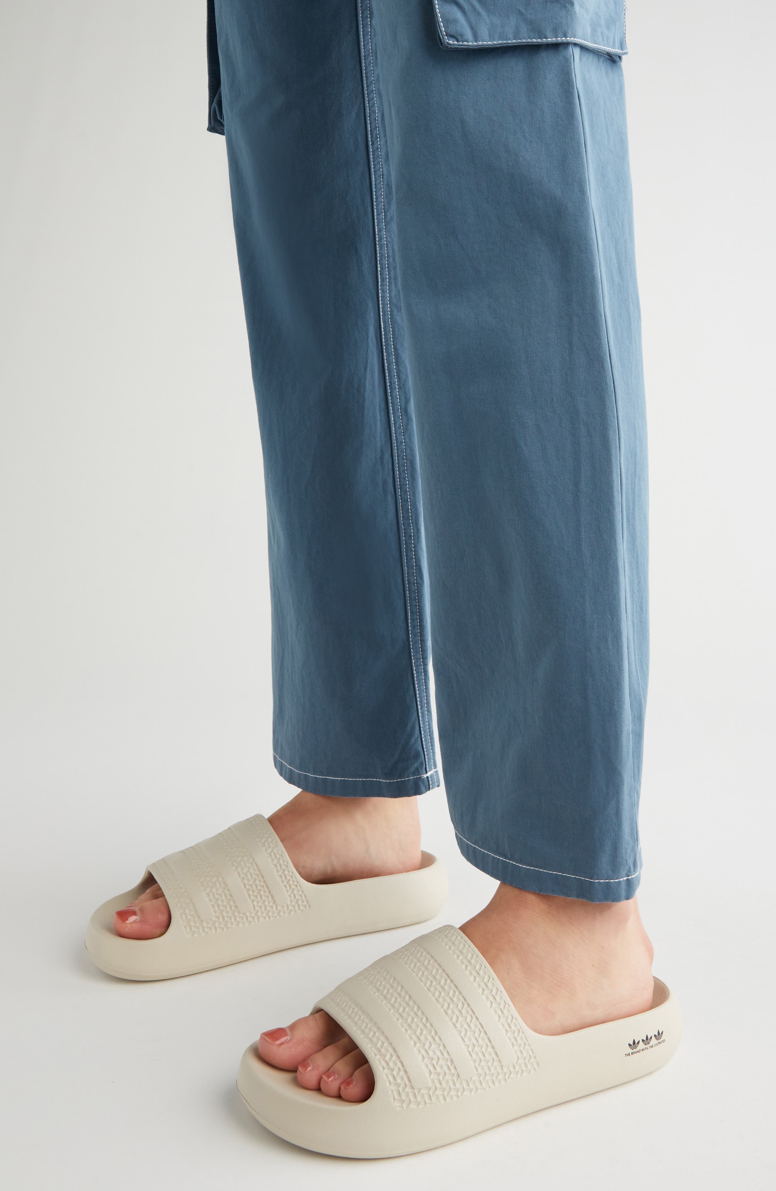 adidas Adilette Ayoon Sport Slide in Cbrown/cbl at Nordstrom - 7