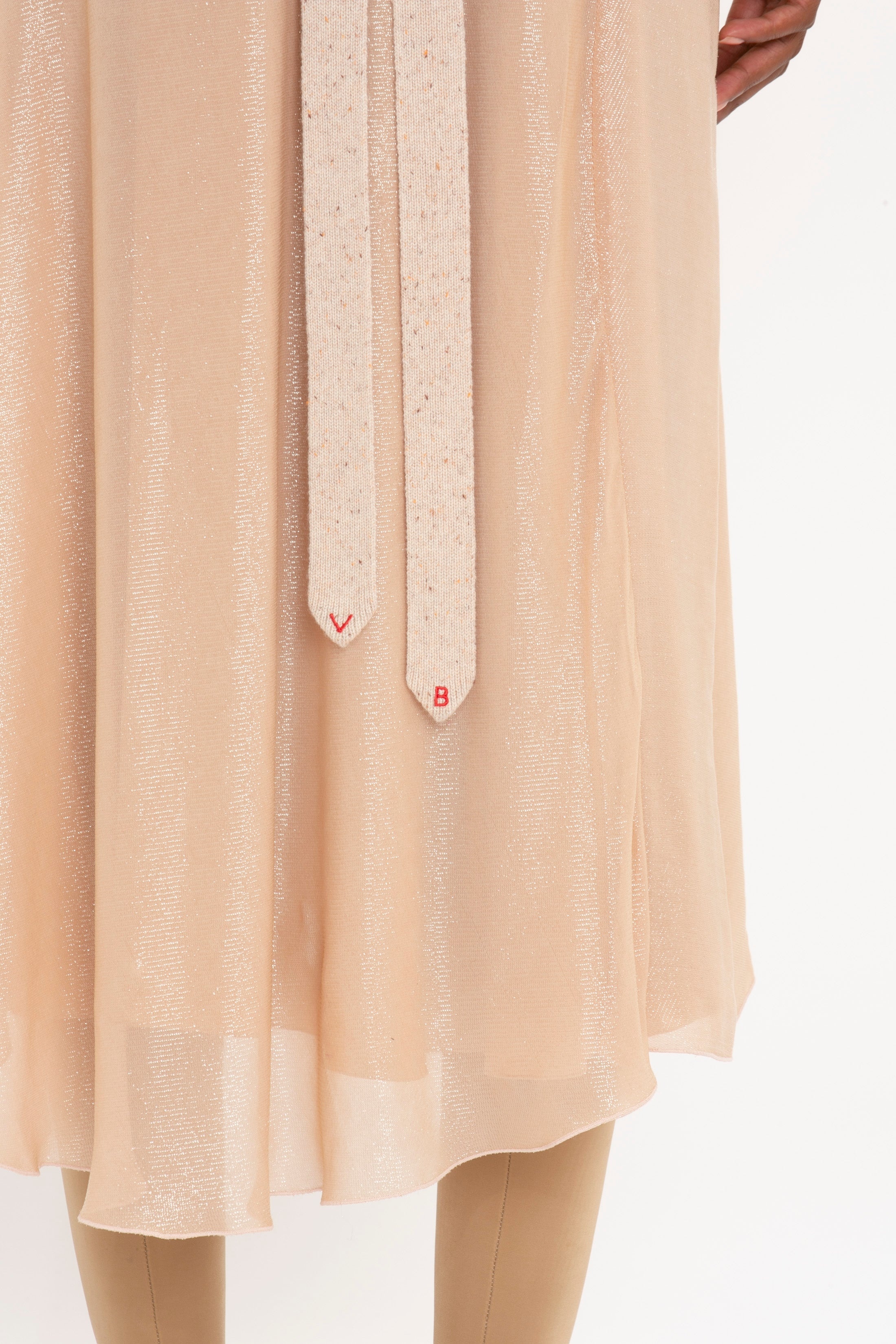 Flower Detail Cami Skirt In Rosewater - 6