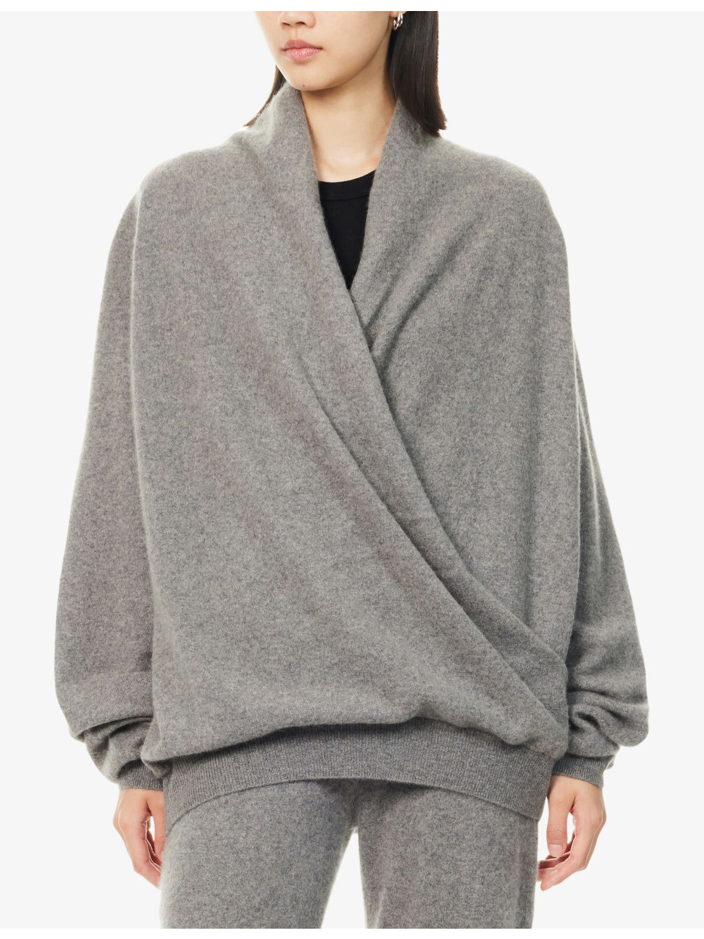 Cross V-Neck Cashmere Jumper - 3