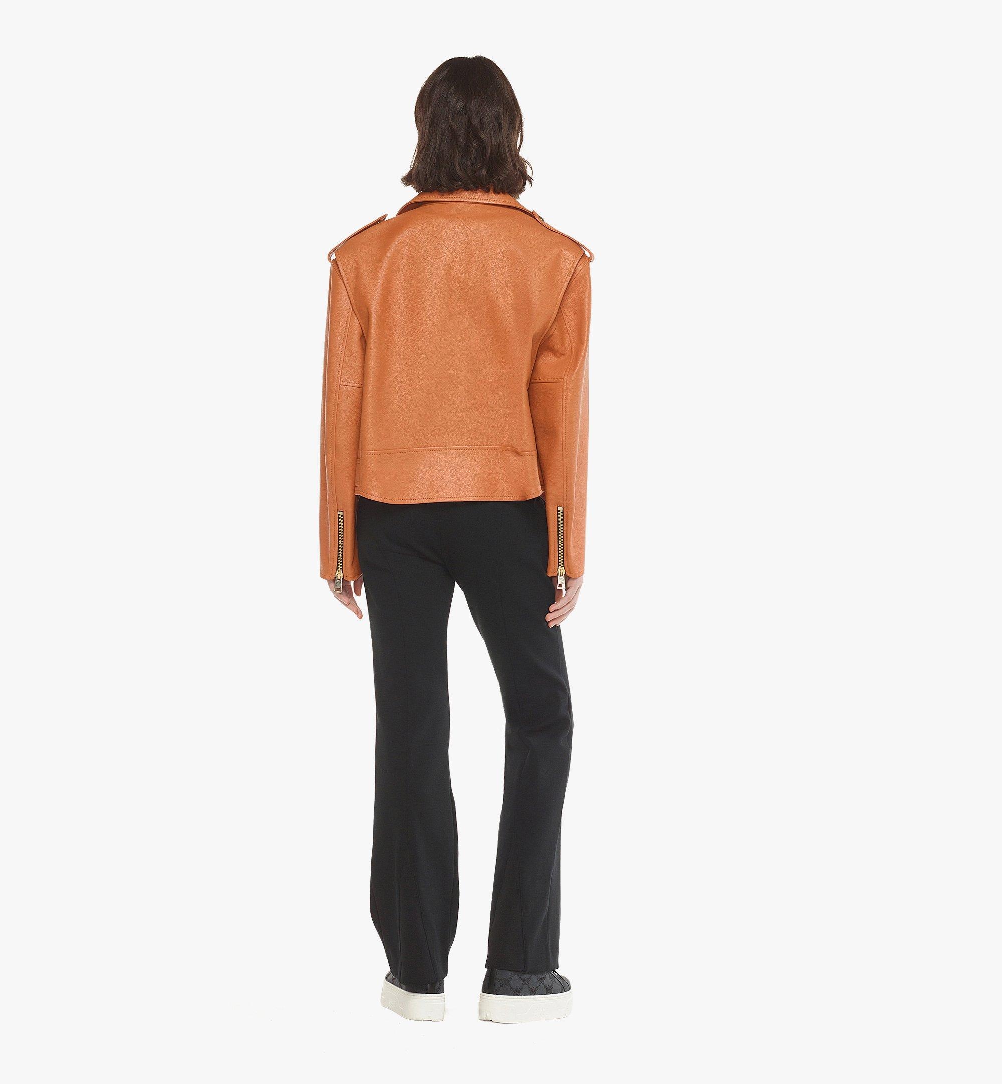 Cropped Rider Jacket in Lamb Leather - 5
