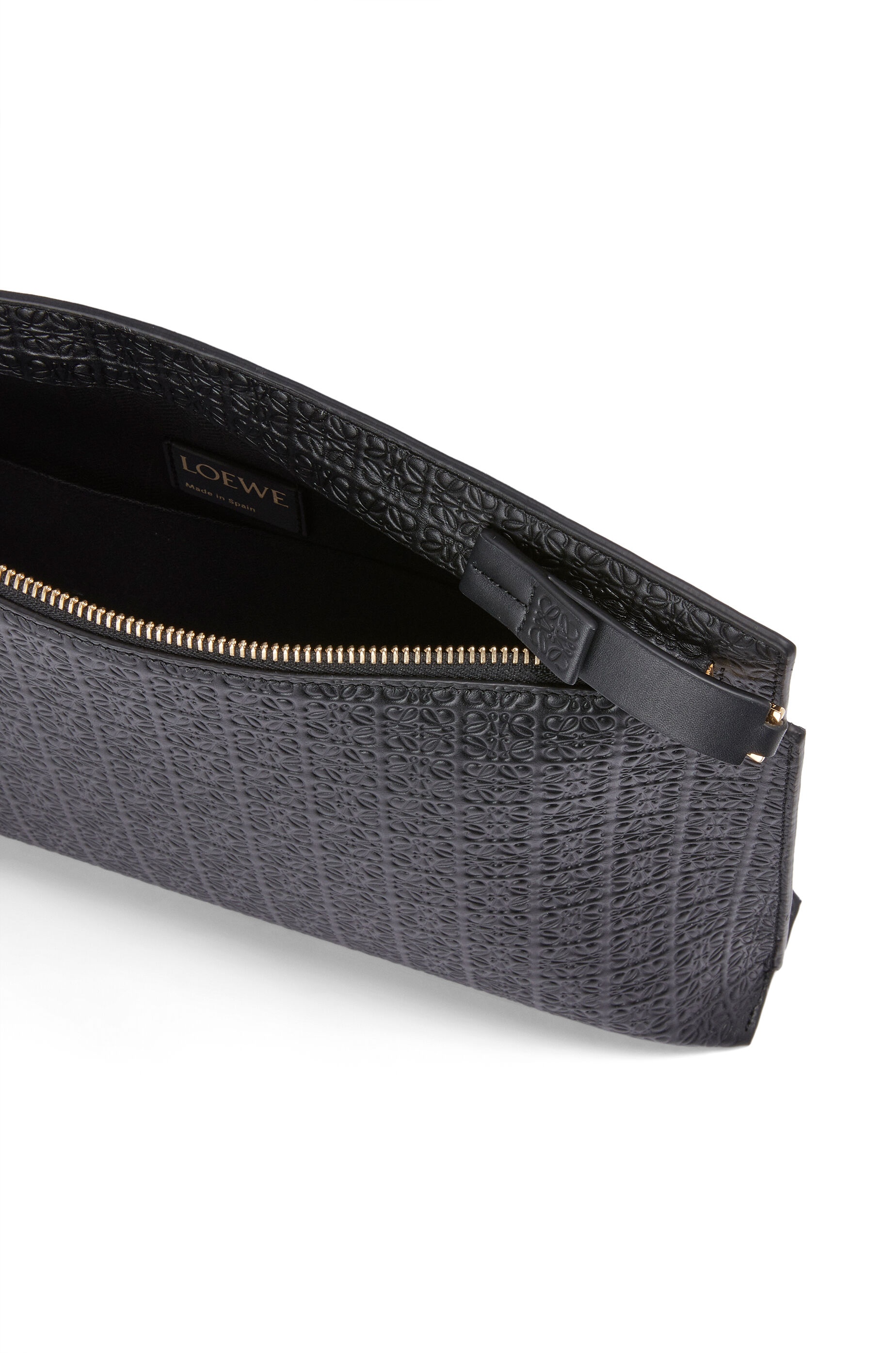 Repeat T Pouch in embossed silk calfskin - 3