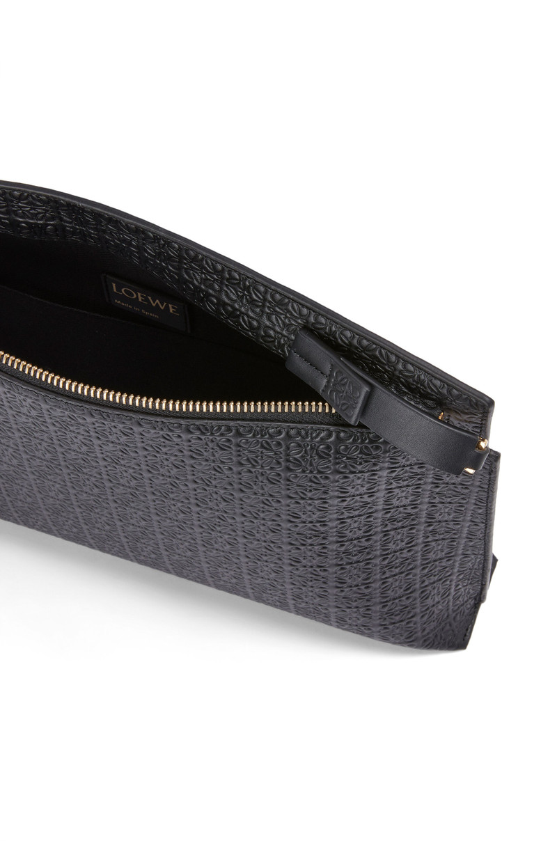 Repeat T Pouch in embossed silk calfskin 3