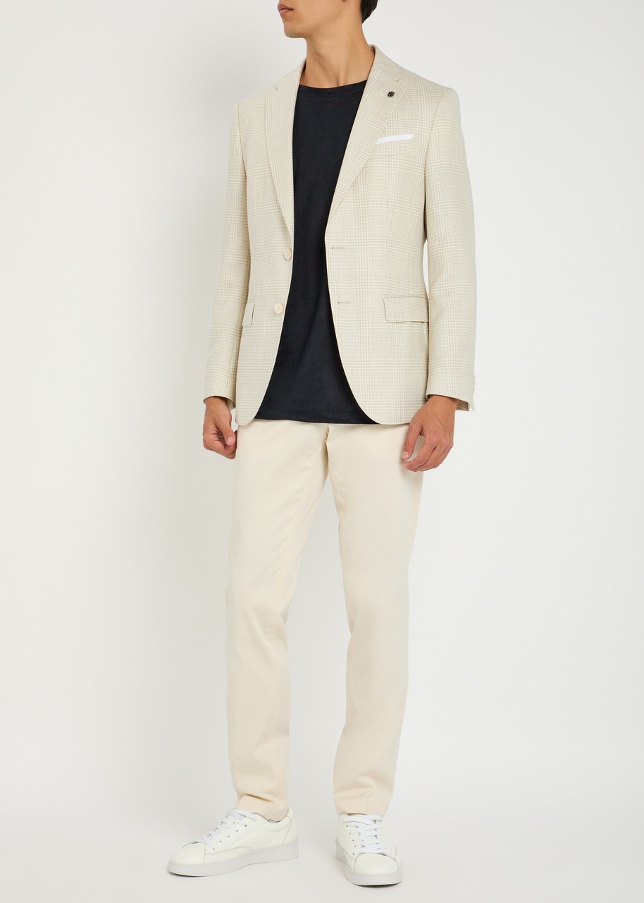 Boss P-genius Tapered Cotton-blend Trousers - 4