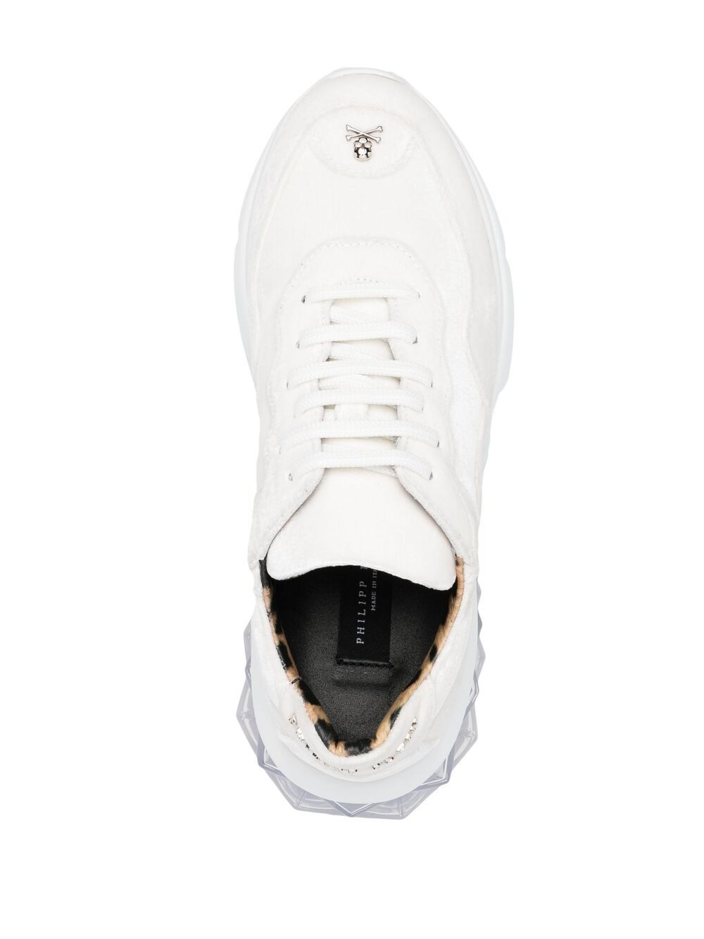 Runner velvet trainers - 4