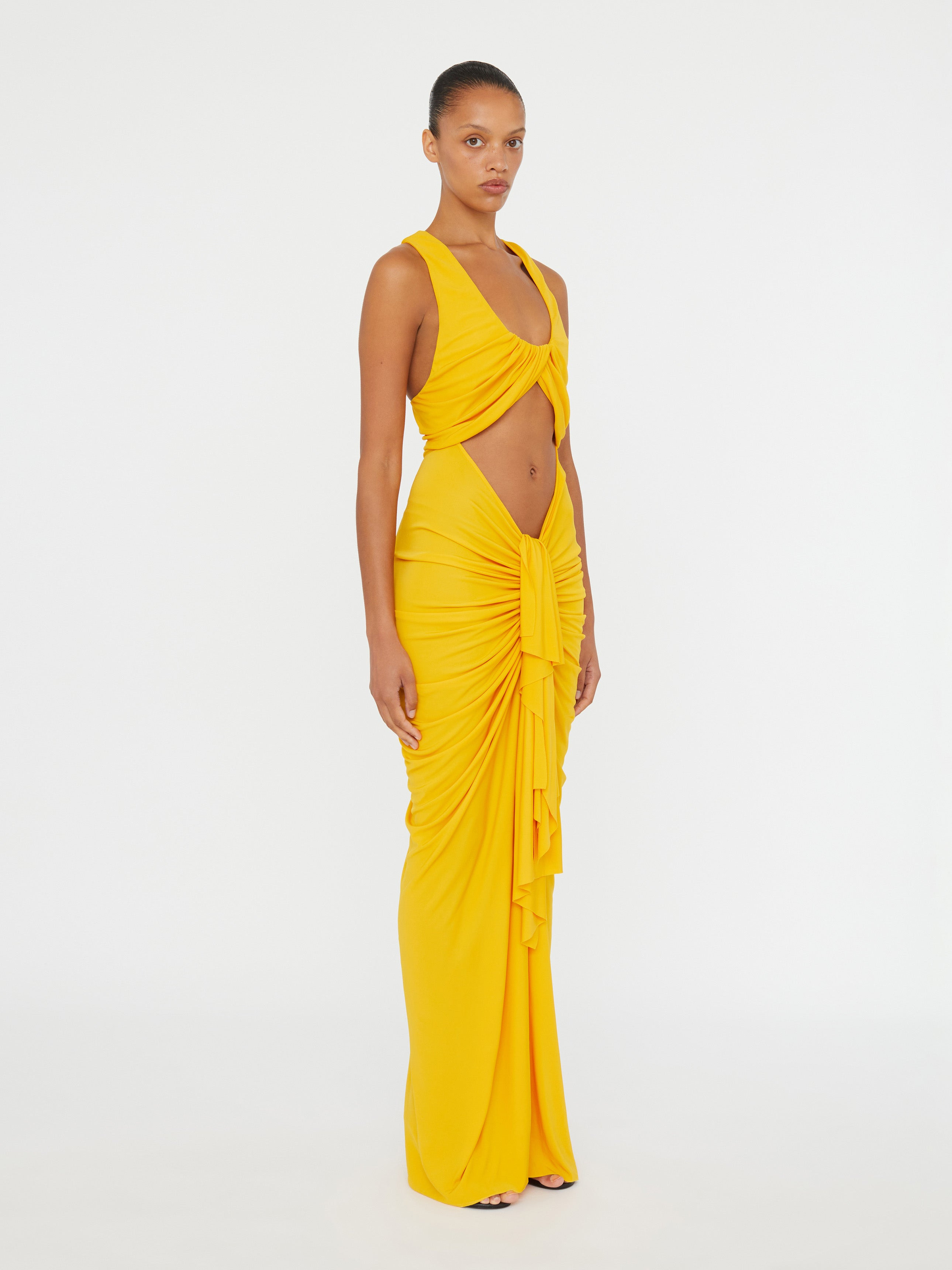 Vivenda Drape Front Dress - 3