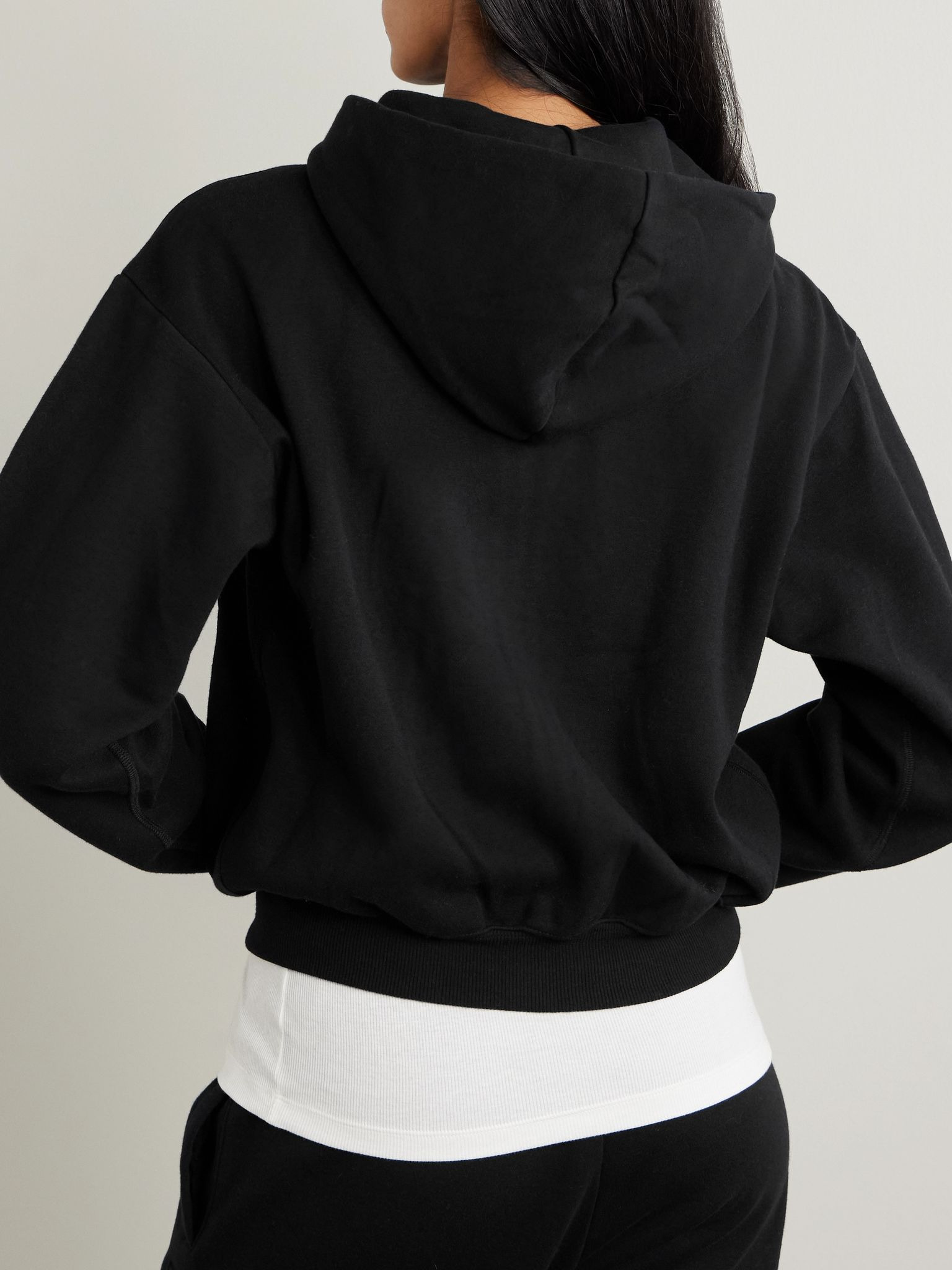 Classic Zip Up Hoodie - Onyx Black - 3