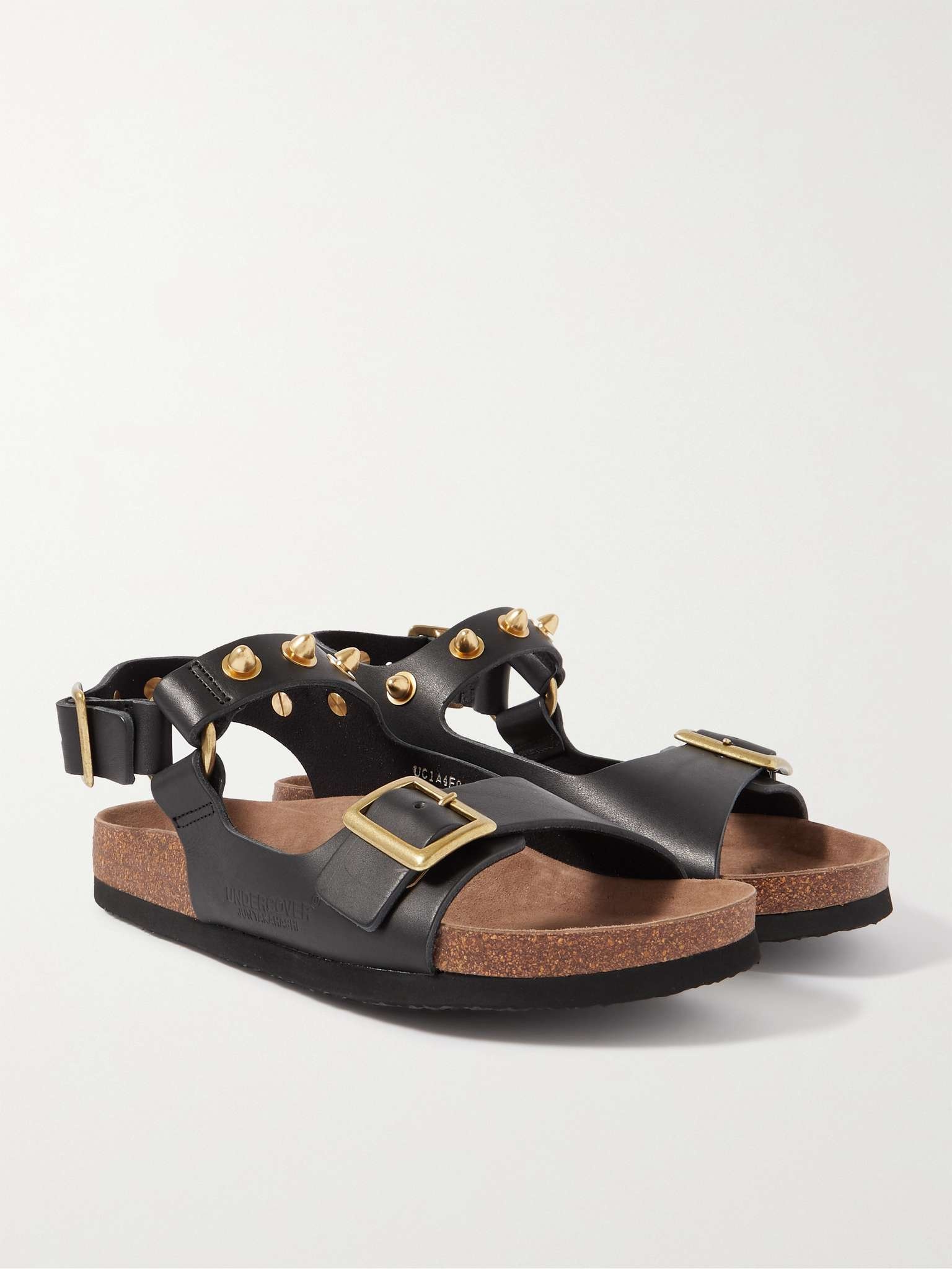 Studded Leather Sandals - 3