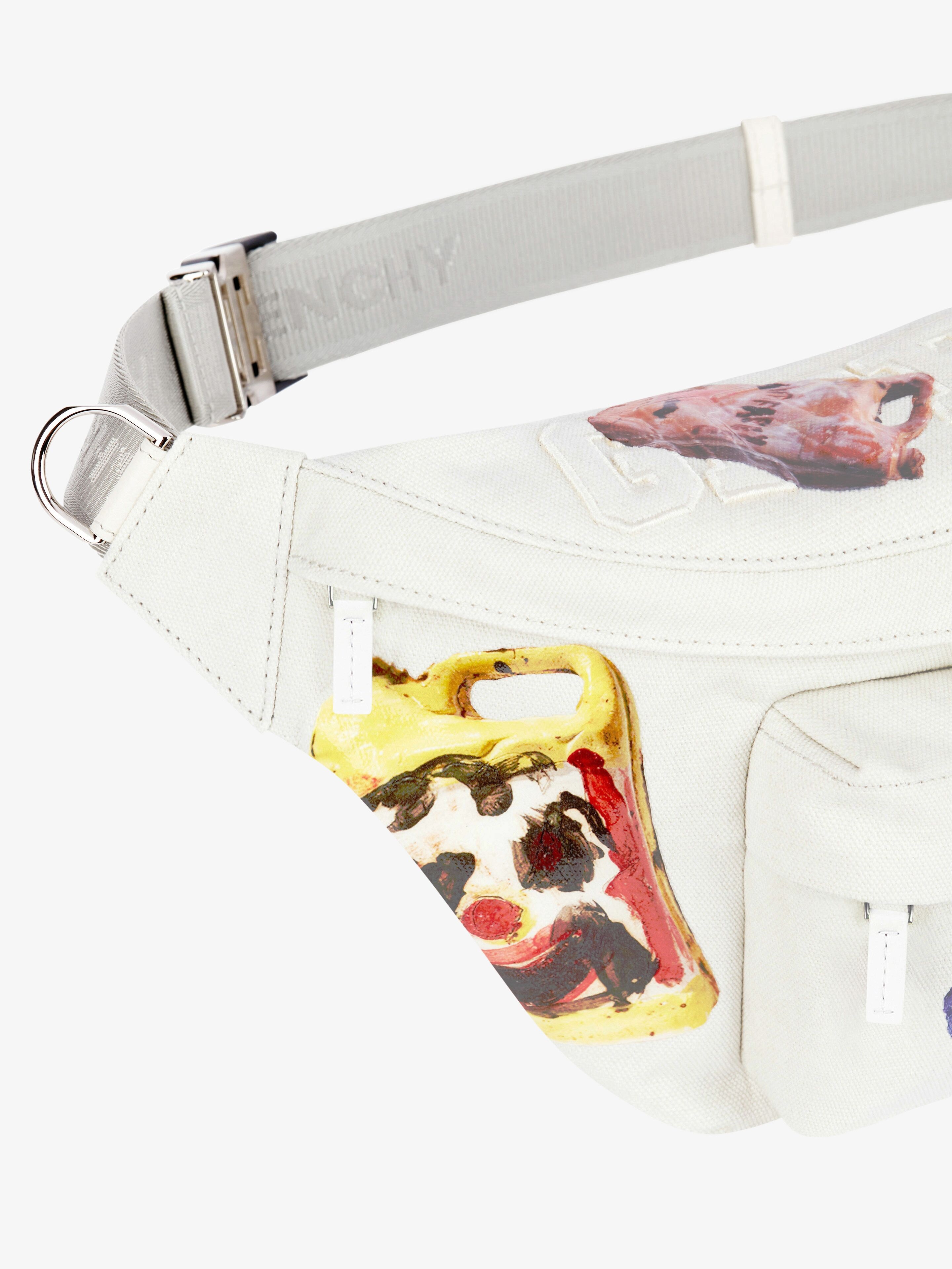 ESSENTIEL U BUM BAG IN CANVAS WITH CERAMIC PRINTS - 6