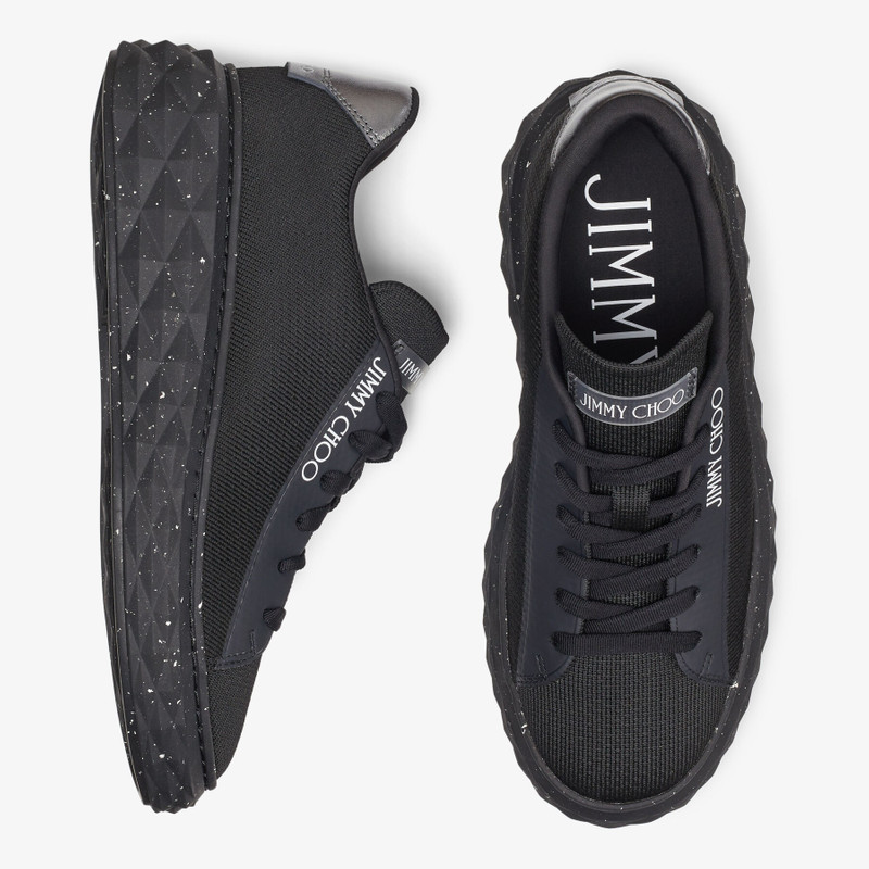 Diamond Light Maxi/f
Black Knit Low-Top Trainers with Platform Sole 6