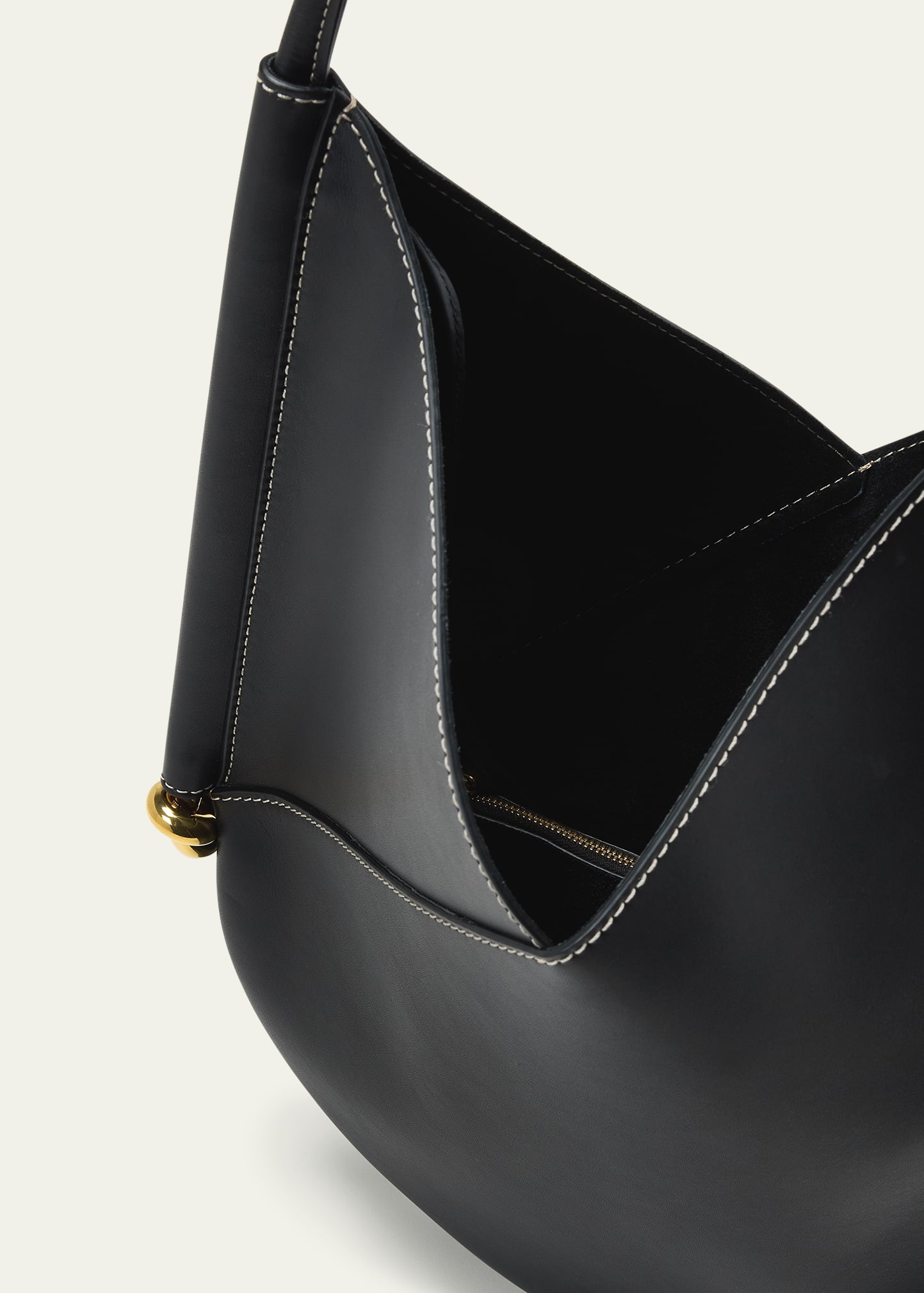 Medium Solstice Leather Shoulder Bag - 4