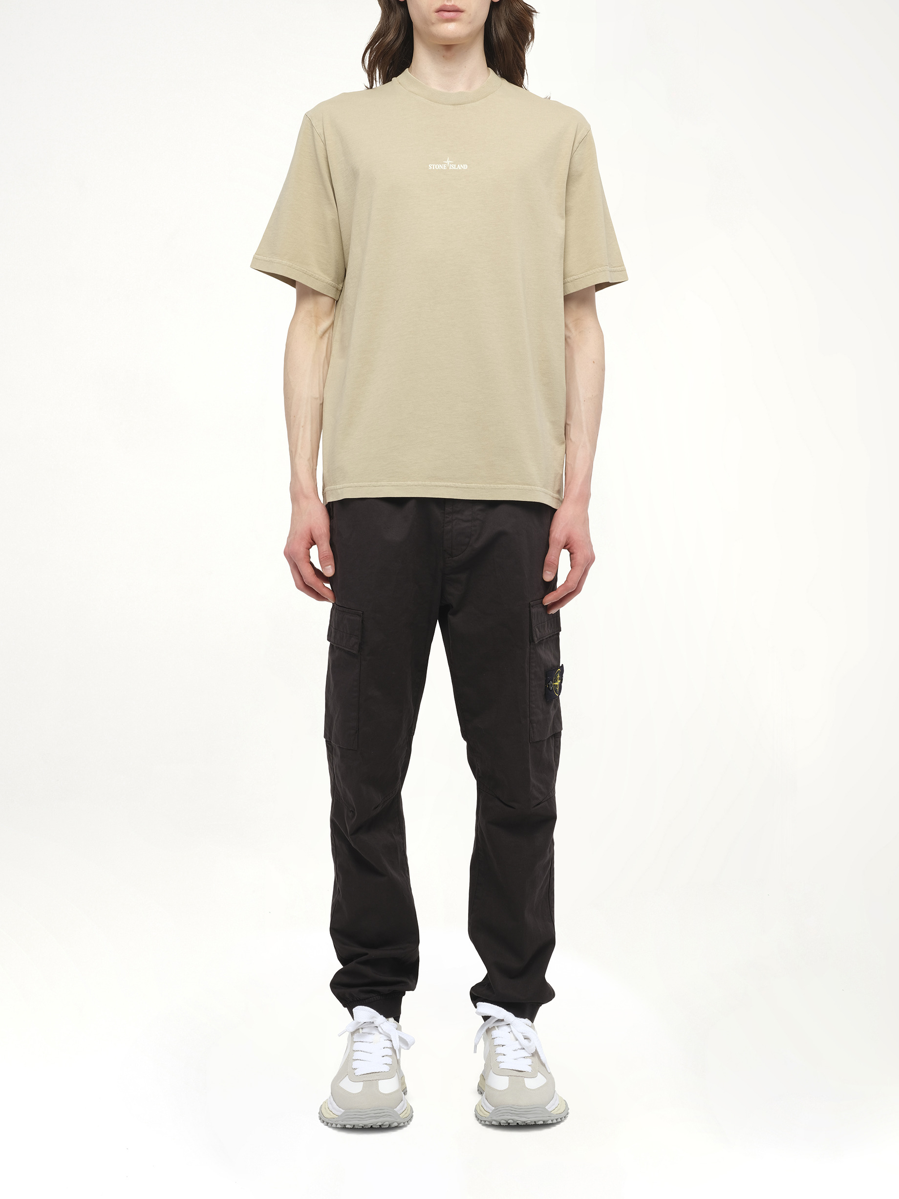 210003 Industrial Print S/S T-Shirt in Desert - 7
