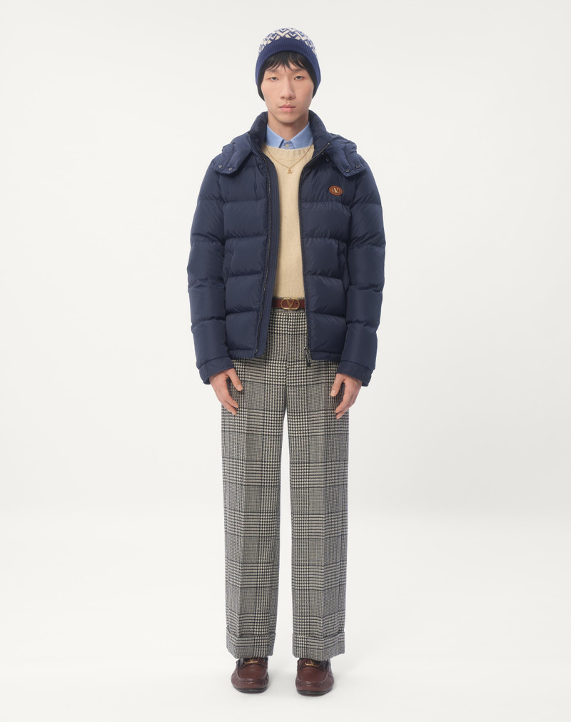Valentino NYLON HOODED DOWN JACKET WITH VLOGO PATCH outlook